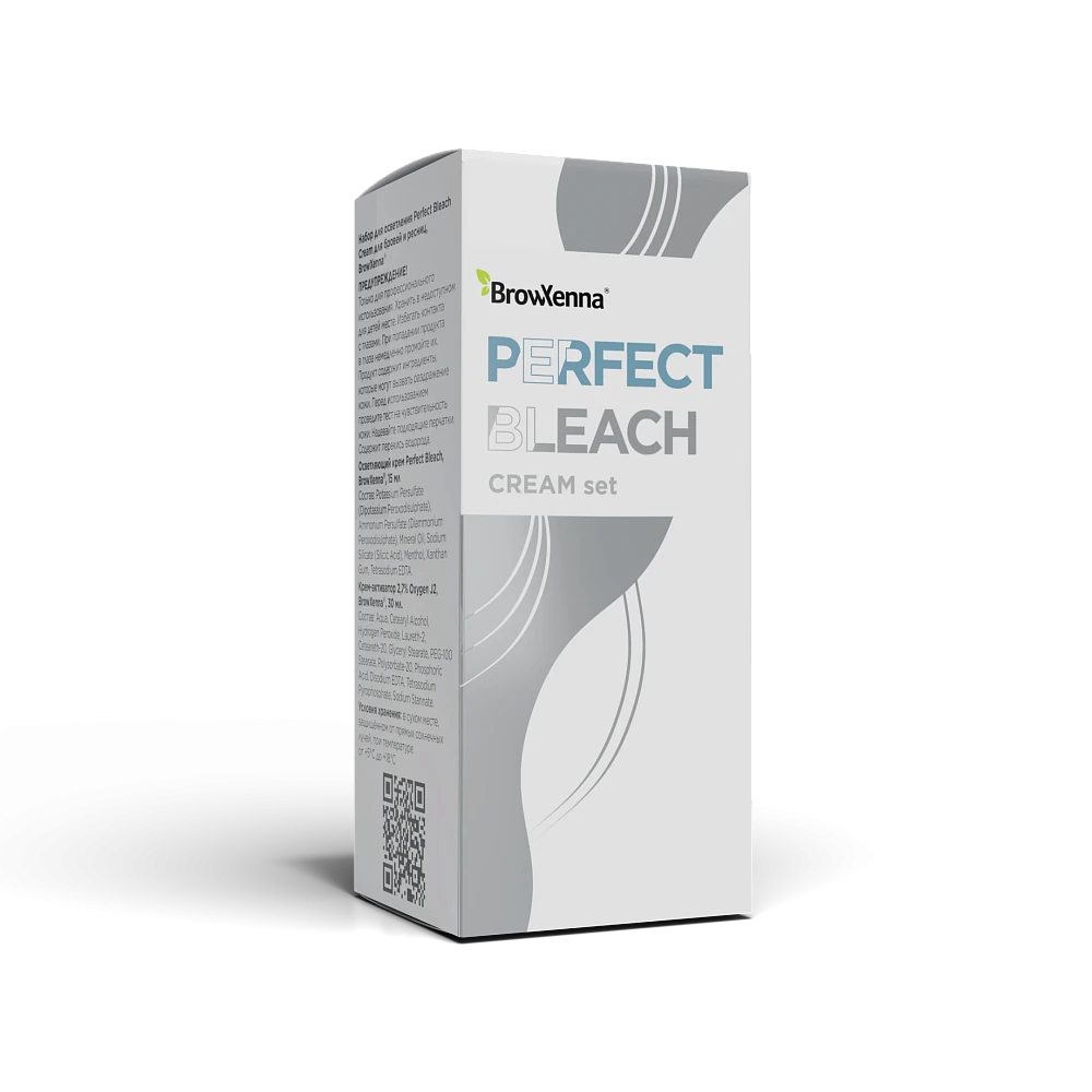 Профессиональный набор крем для осветления бровей Perfect Bleach, BrowXenna® - детальное фото