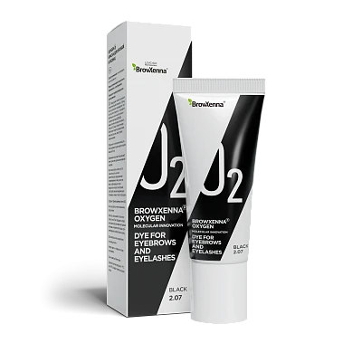 Краска для бровей и ресниц, OXYGEN J2, BLACK 2.07