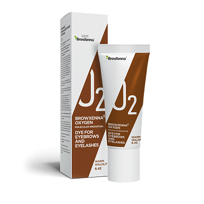 Краска для бровей и ресниц, OXYGEN J2, WARM WALNUT 6.42
