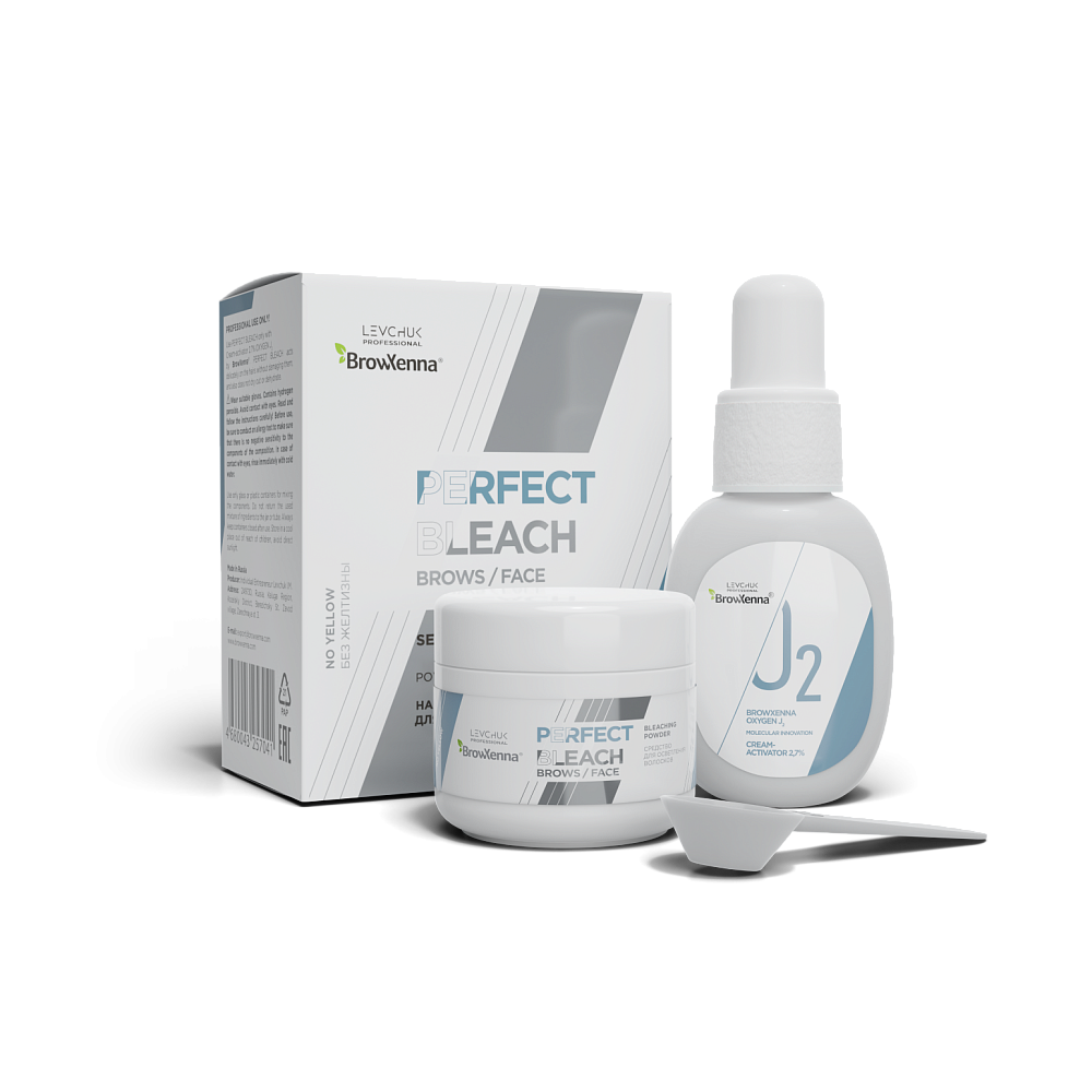 Профессиональный набор средств для осветления волосков Perfect Bleach, BrowXenna® - детальное фото