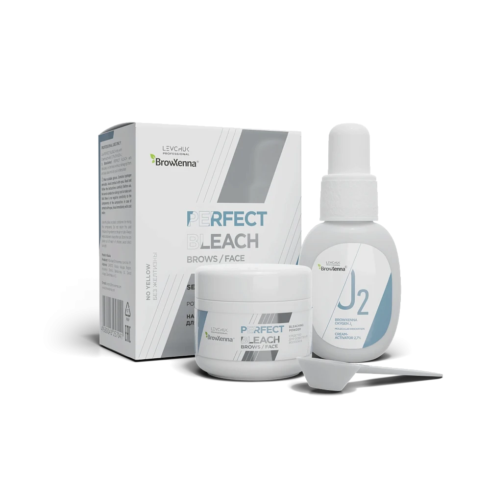 Профессиональный набор средств для осветления волосков Perfect Bleach, BrowXenna® - детальное фото