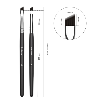 Набор кистей №6 BrowXenna® (скошенные)