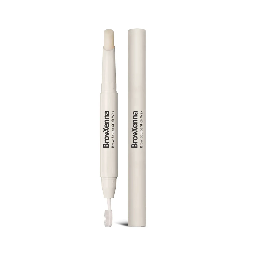 Воск-стик для укладки и ухода за бровями с щеточкой Brow Sculpt Stick Wax BrowXenna - детальное фото