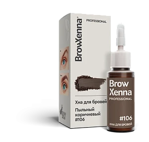 Хна для бровей BrowXenna® (флакон) | Шатен #106 Пыльный коричневый