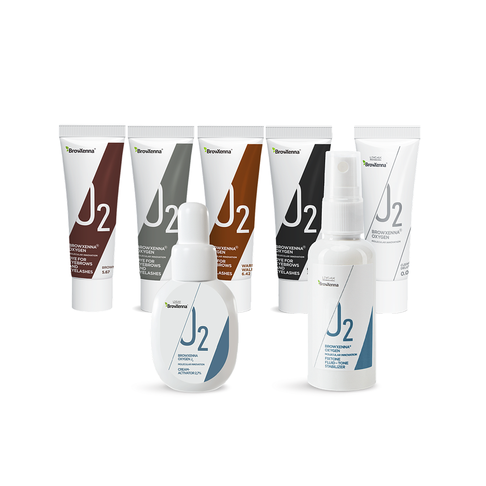 Набор «Система умного окрашивания для бровей и ресниц OXYGEN J2 BrowXenna®» - детальное фото