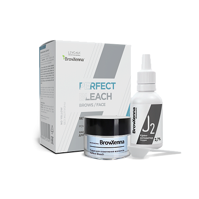 Профессиональный набор средств для осветления волосков Perfect Bleach, BrowXenna®