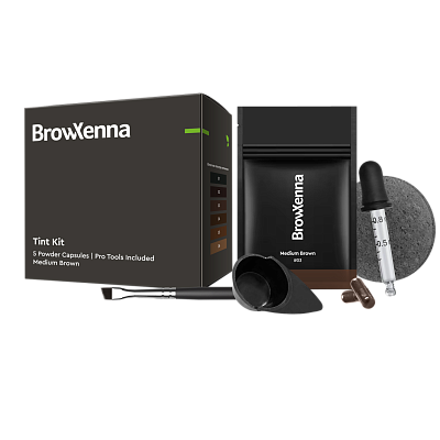 Пигмент в капсулах Tint Kit BrowXenna Medium Brown (средне-коричневый) #03