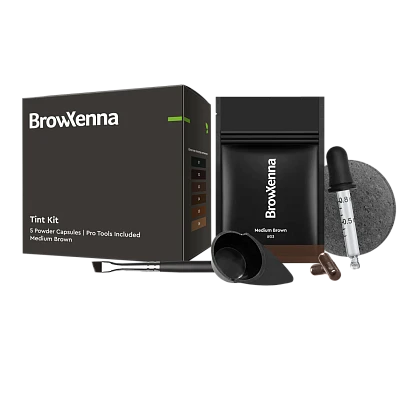 Пигмент в капсулах Tint Kit BrowXenna Medium Brown (средне-коричневый) #03