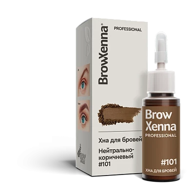 Хна для бровей BrowXenna® (флакон) | Шатен №101 Нейтрально-коричневый 