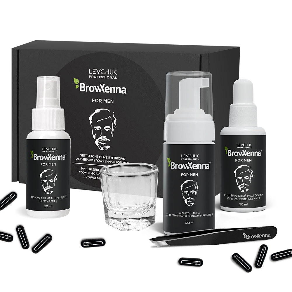 Набор для тонирования мужских бровей и бороды BrowXenna® for Men - детальное фото