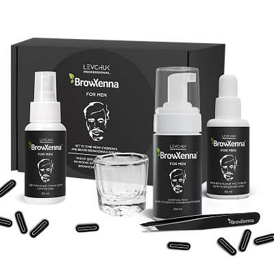 Набор для тонирования мужских бровей и бороды BrowXenna® for Men