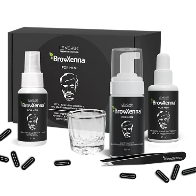 Набор для тонирования мужских бровей и бороды BrowXenna® for Men