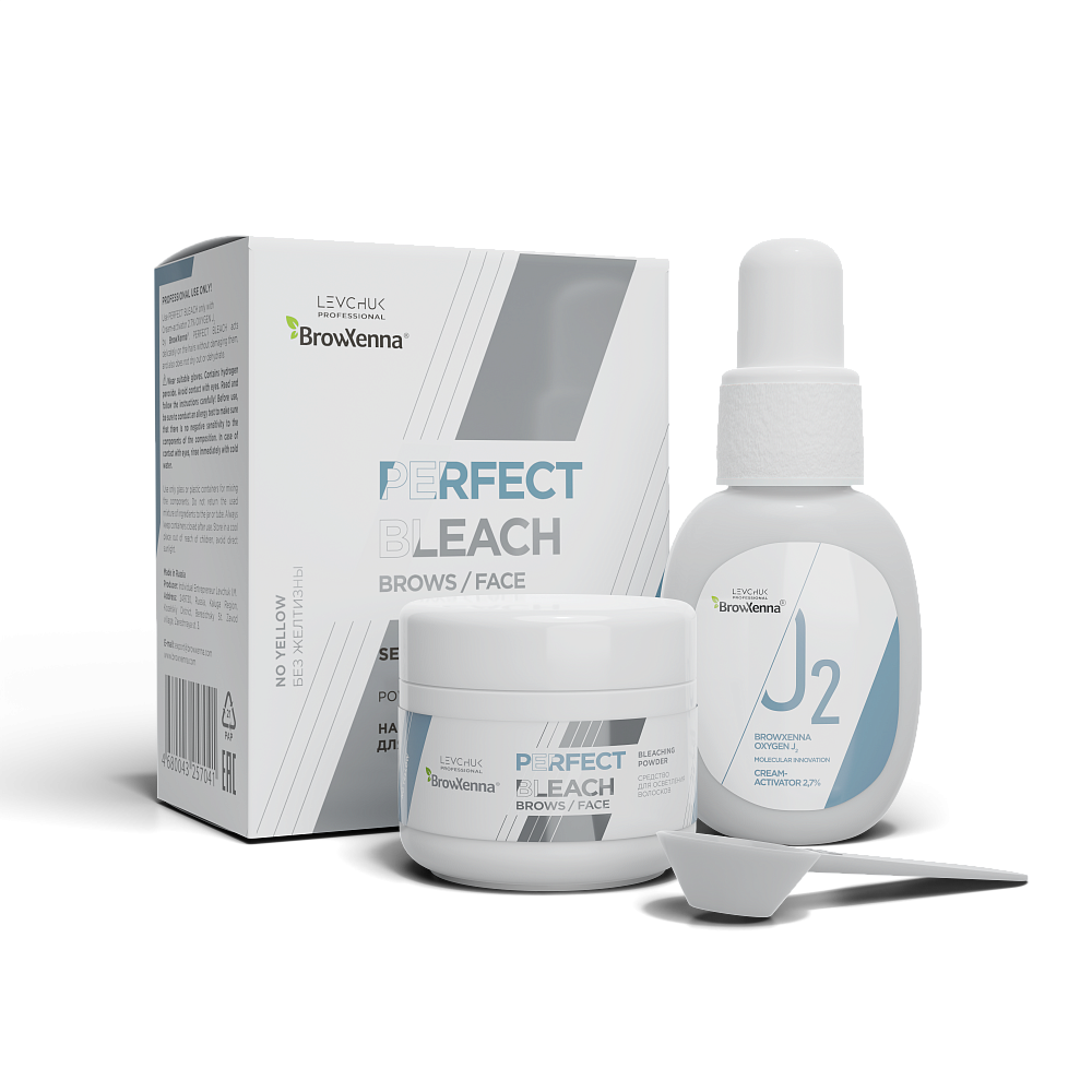 Профессиональный набор средств для осветления волосков Perfect Bleach, BrowXenna® - детальное фото