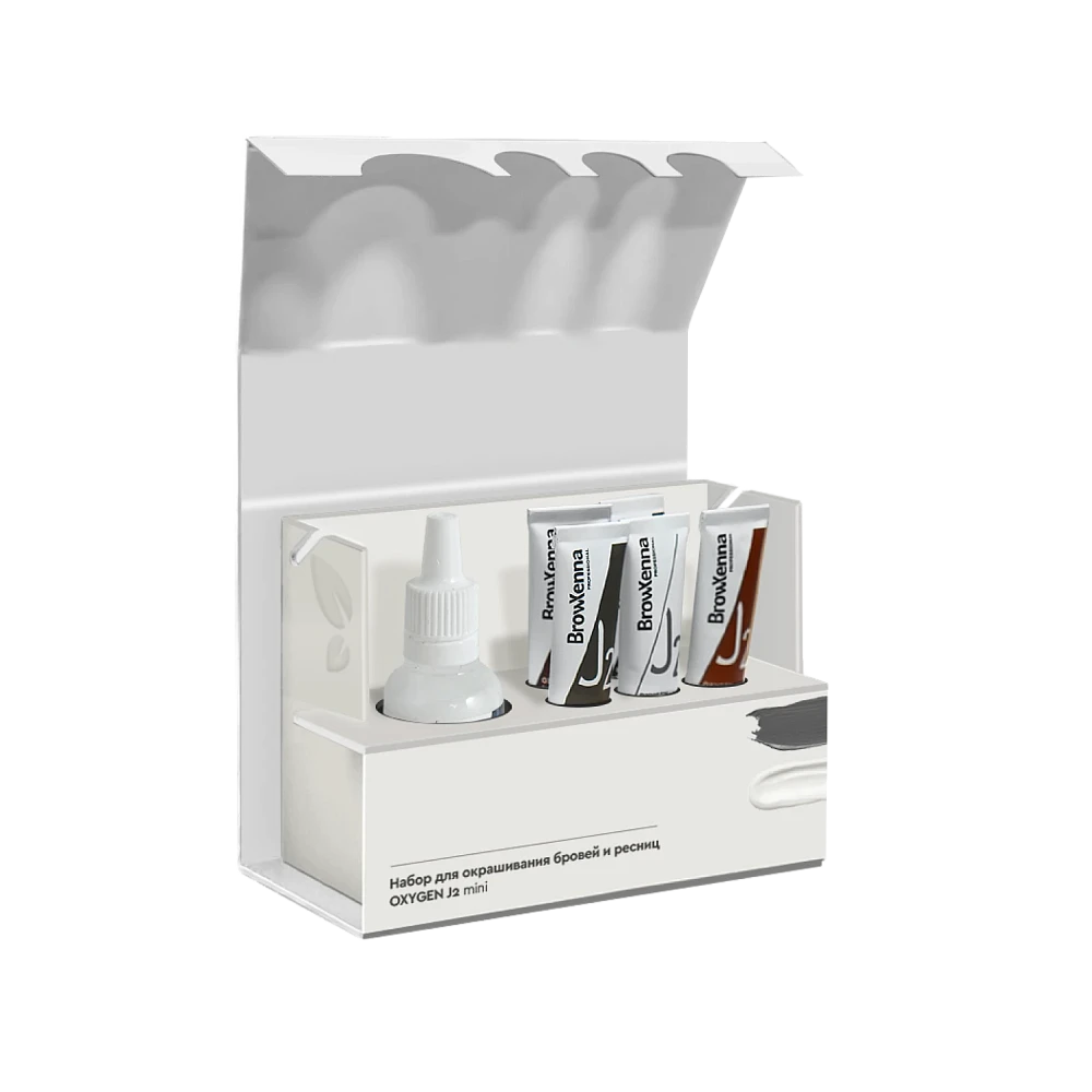 Набор для окрашивания бровей и ресниц  OXYGEN J2 mini, BrowXenna® - детальное фото