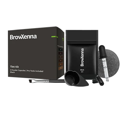 Краска в капсулах Tint Kit BrowXenna Black (черный) #01